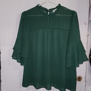 Elegant Green Blouse